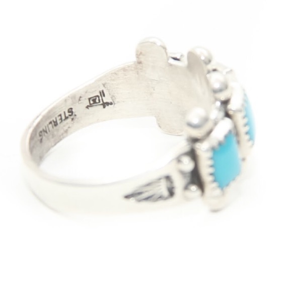 Vintage Sleeping Beauty Four Cabochon Ring - Picture 3 of 4