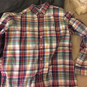 Plaid Button Down Polo shirt