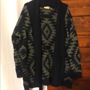 Oak & Olive Aztec sweater cardigan western country