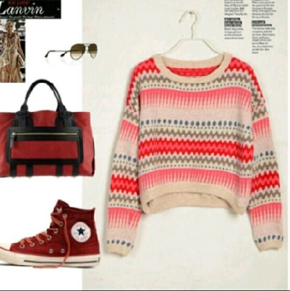 H&M Long sleeve sweater crop top!