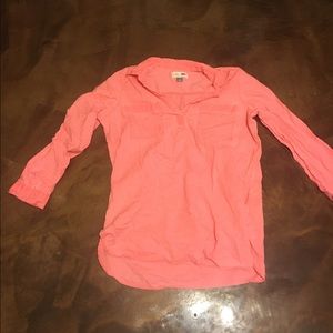 Old navy coral tunic blouse shirt