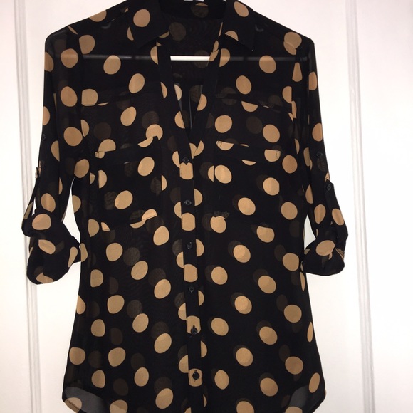 polka dot buttondown