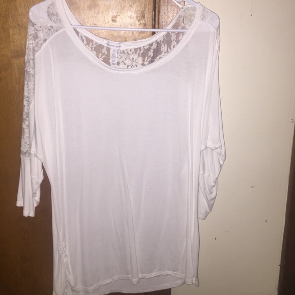 White lace top