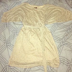 Cream & Metallic Snazzy Dress - 2X