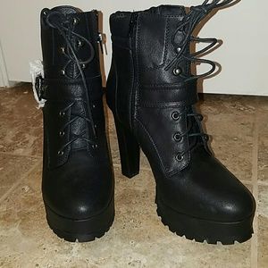 Just Fab military lace up boots !