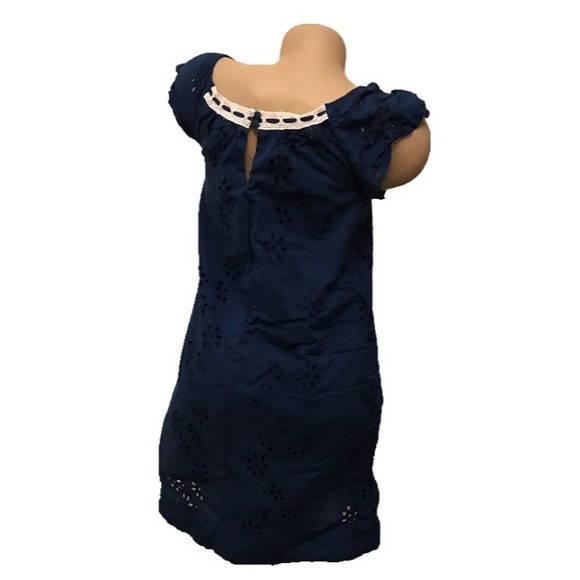 American outfitters navy blue white trim dress 8 - Picture 2 of 2