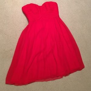 Strapless red party 🎉 dress