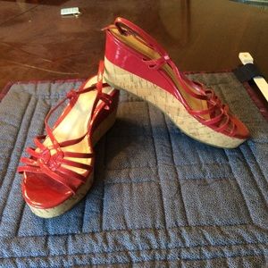 Ann Taylor platform sandals.