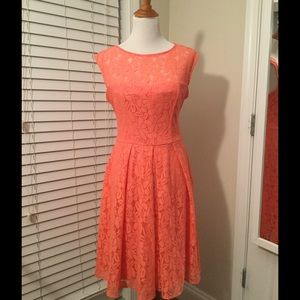 Peach London Times fit and flare dress, size 12