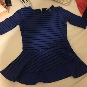 Navy blue/black babydoll shirt