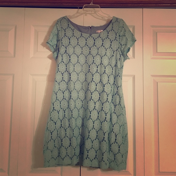 Seafoam green sheath dress
