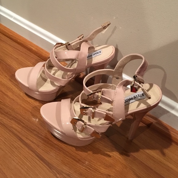 Steve Madden Platform Blush Strappy Heels!