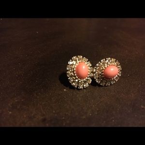 Boutique Peach Gold earrings oval