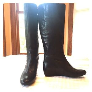 Nine West Black Leather Boots