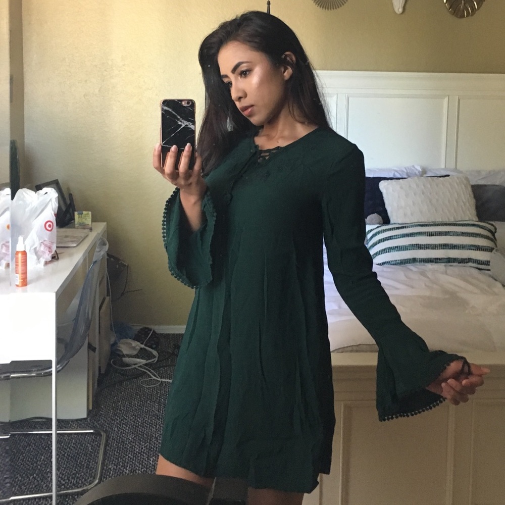 Lace up dress