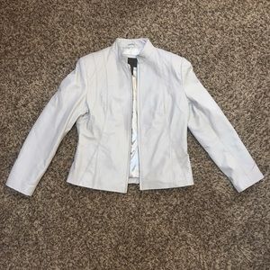 UNIFORM John Paul Richard White Leather Jacket