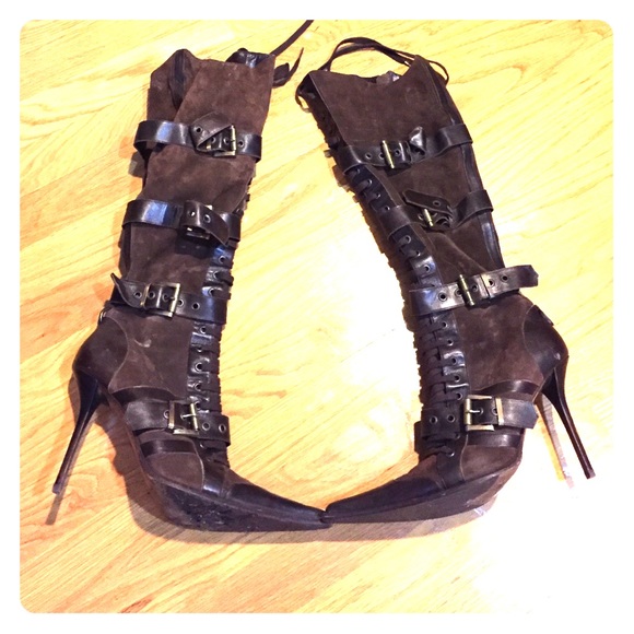 Gianmarco Lorenzi Suede 3 inch Boots
