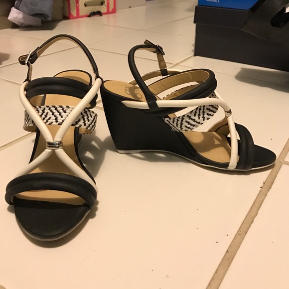 Strappy wedges