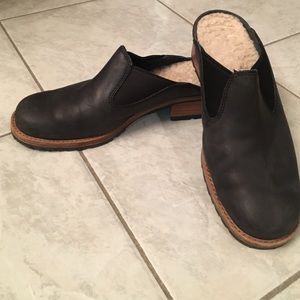Ugg black slip on shoes
