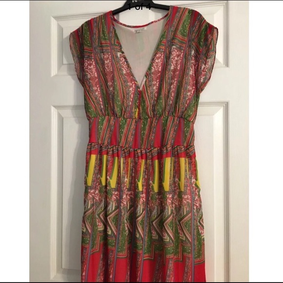 Charming Charlie multicolored maxi dress - Picture 1 of 3