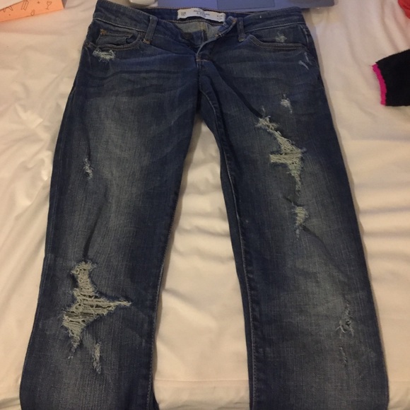 Abercrombie and fitch ripped Skinny jeans