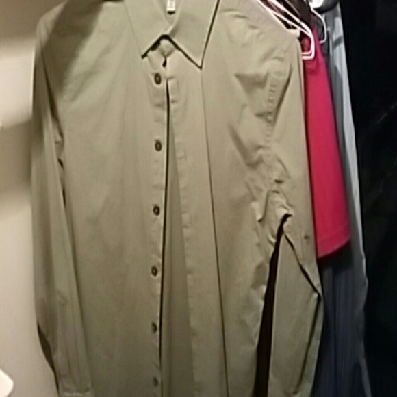 Express button down fitted shirt