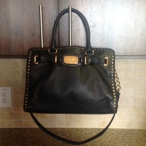 SOLD! Michael Kors Large Black Hamilton Satchel