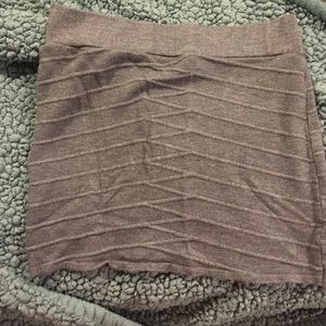 Grey mini skirt