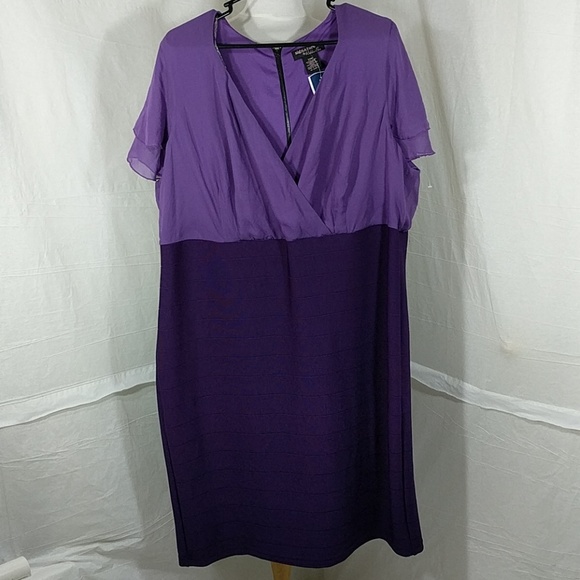 NWT two tone purple dress