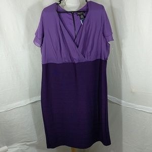 NWT two tone purple dress