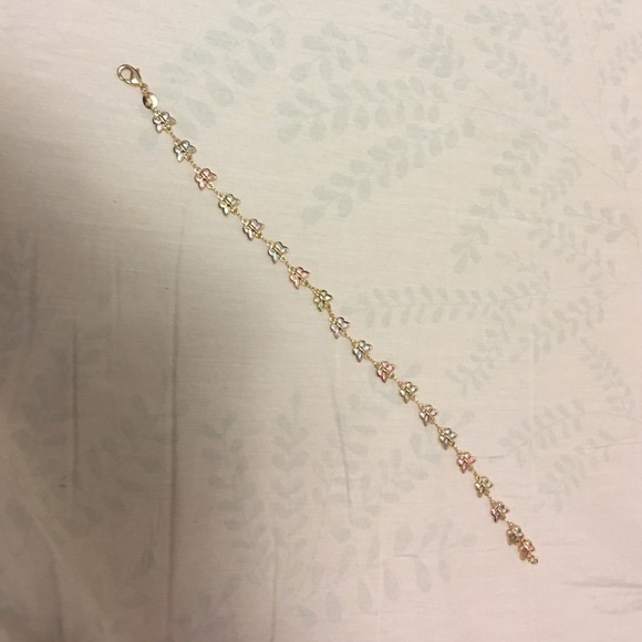 Colorful butterfly anklet