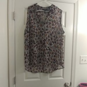 Lane Bryant Multicolor Collared Tank