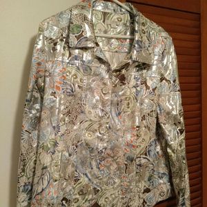 Women's jacket , shiney paisley