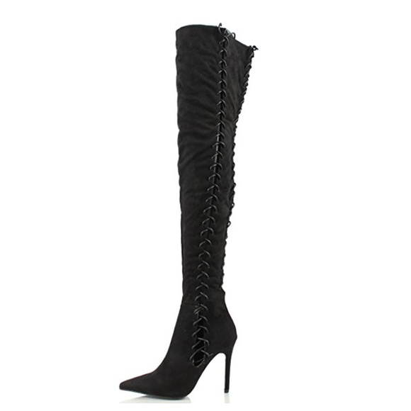 Size 7.5 Cape Robbin thigh high boots.
