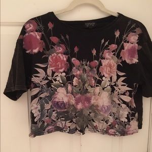 Top shop floral crop top