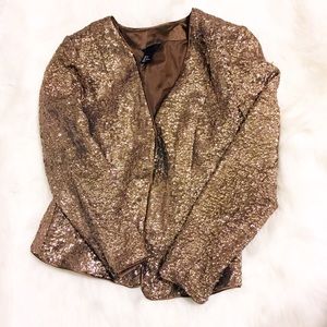 H&M Bronze Sequin Blazer
