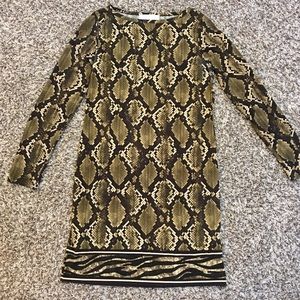 Michael Kors Python Print Dress
