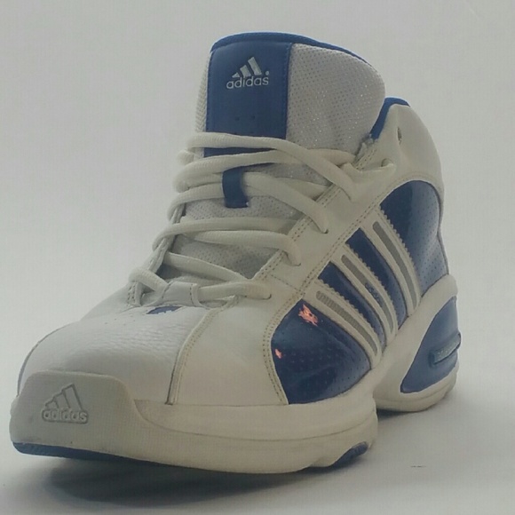 Adidas white and blue