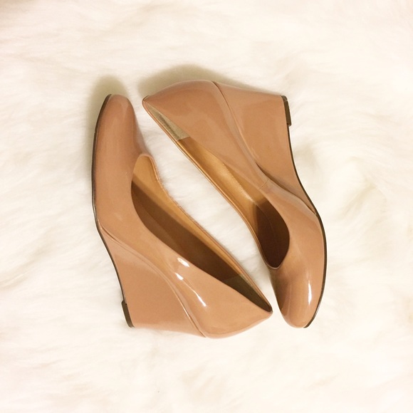 J. Crew Nude Wedge Heel