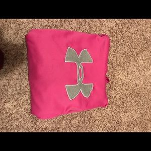 Pink Under Armour Hoodie. Fits like a Medium