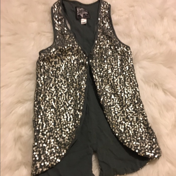 Sequin vest.