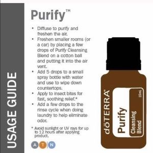 NEW Unopened 15ml dōTERRA Purify Essential Oil