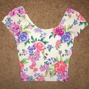 Floral crop top