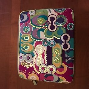 Coach laptop case