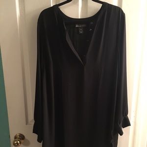 Beautiful black open back blouse