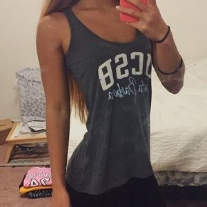 Champion UCSB campus gray tank top