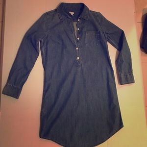 J CREW DENIM SHIFT DRESS