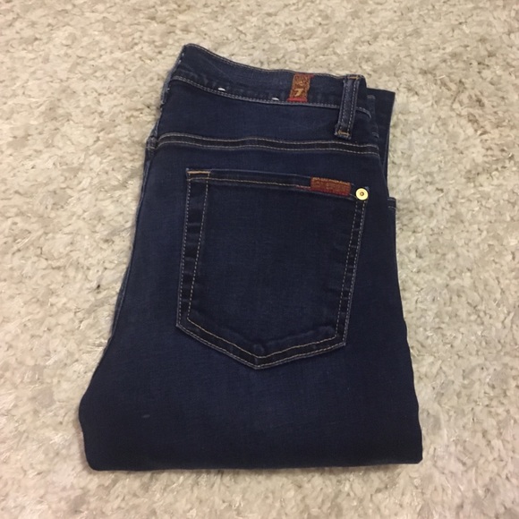 7 for all Mankind the Mid Rise Skinny Size 28