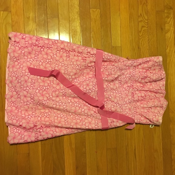 Lily Pulitzer pink lace dress size 12