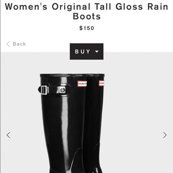 Hunter boots tall black